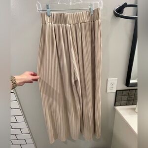 Petal & Pup Pleated Tan Trousers